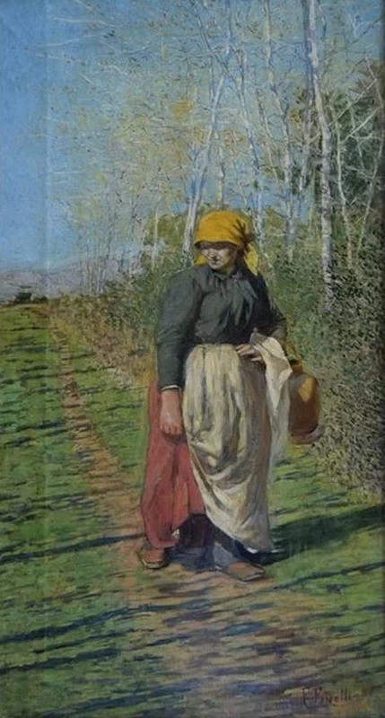 Donna nei campi